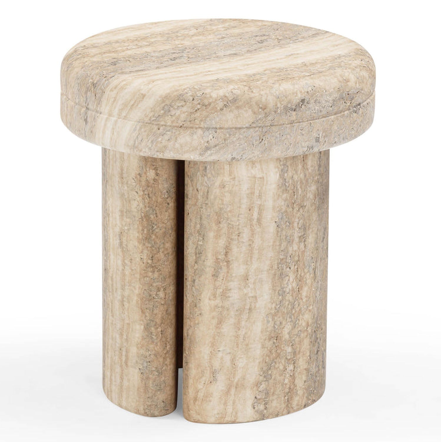 TOV Furniture Sheila Textured Concrete Side Table