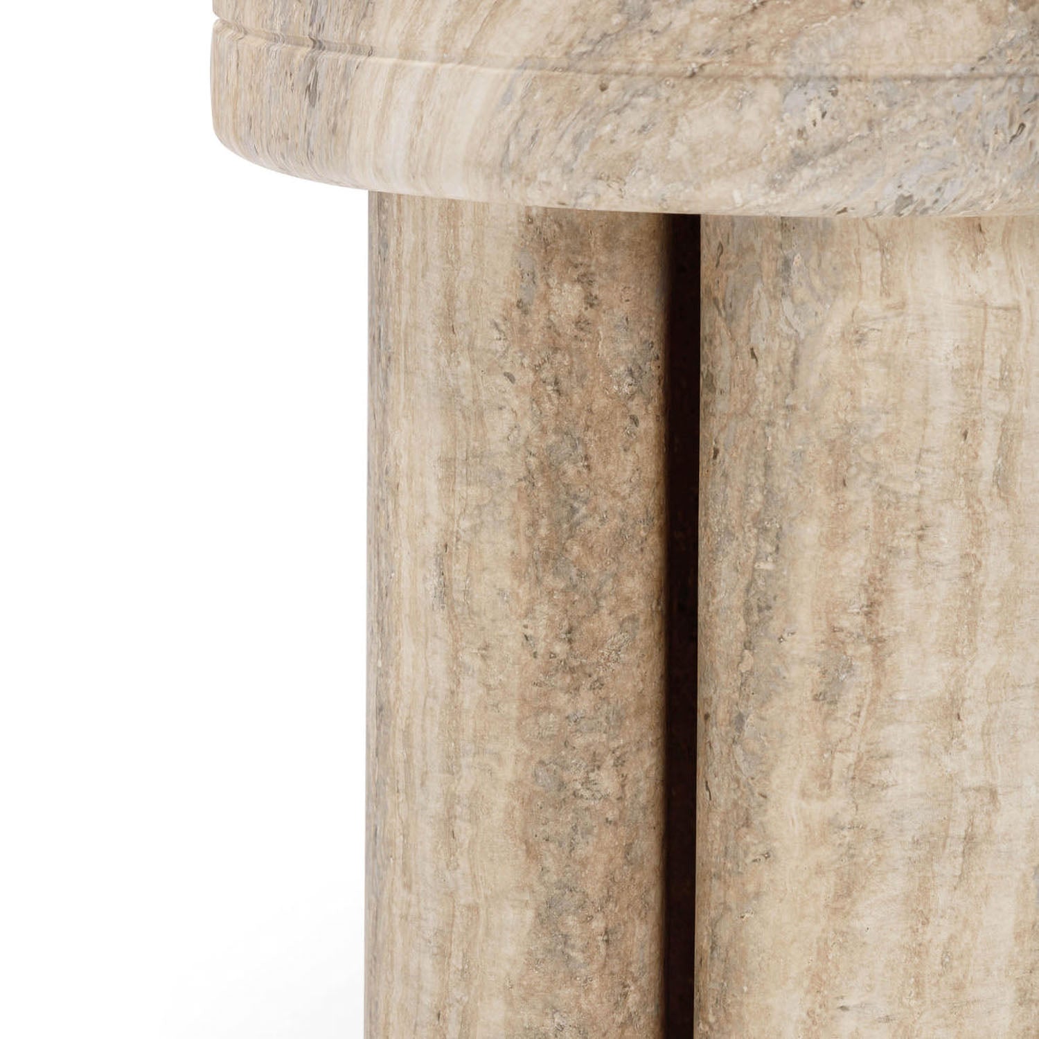 TOV Furniture Sheila Textured Concrete Side Table