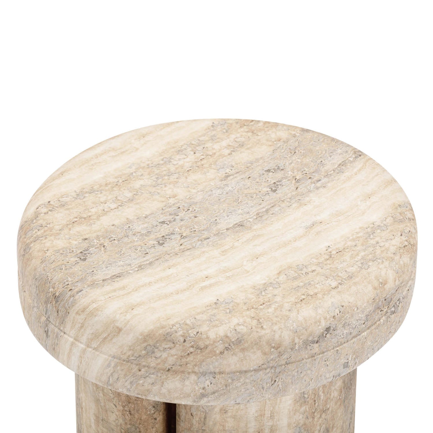 TOV Furniture Sheila Textured Concrete Side Table
