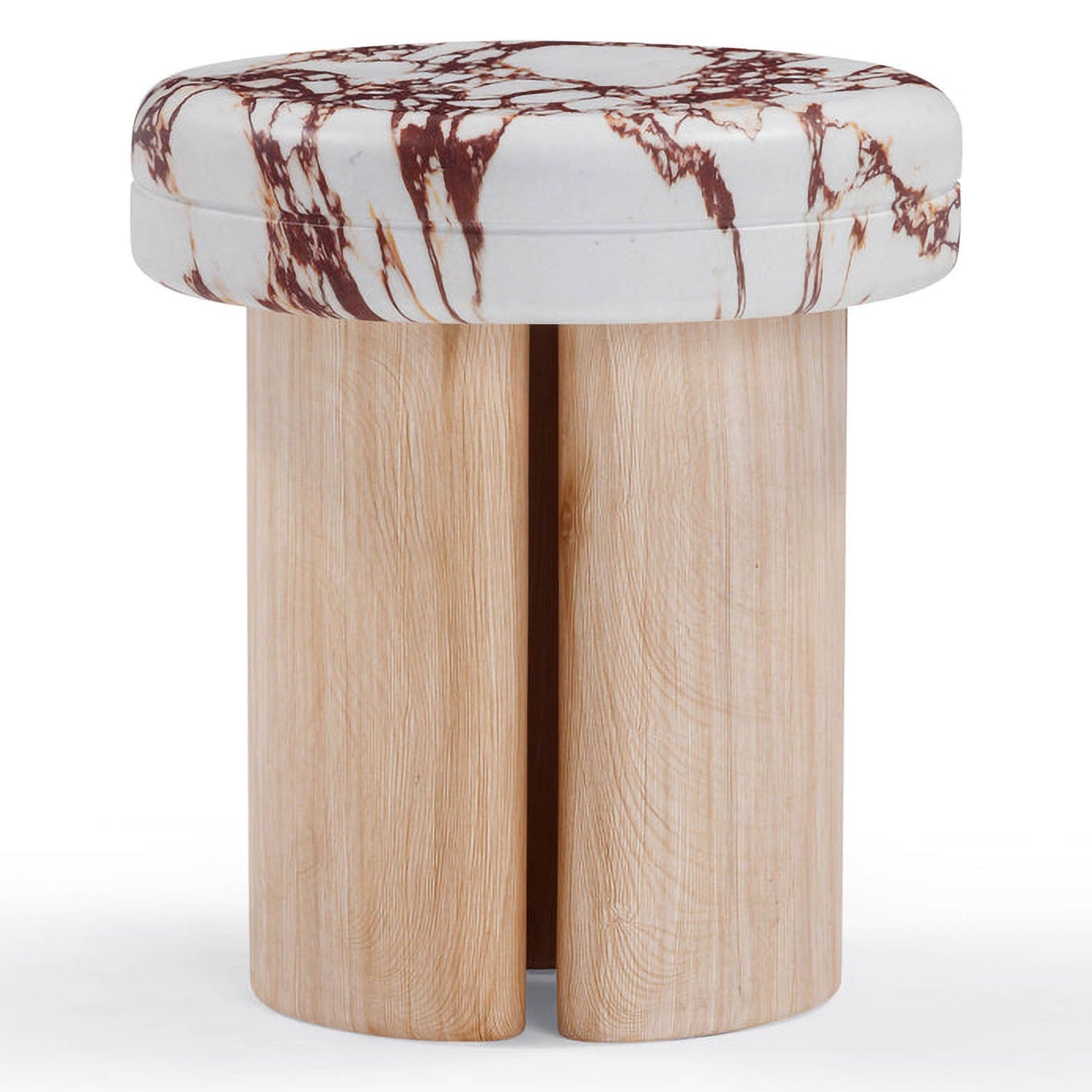 TOV Furniture Sheila Textured Concrete Side Table