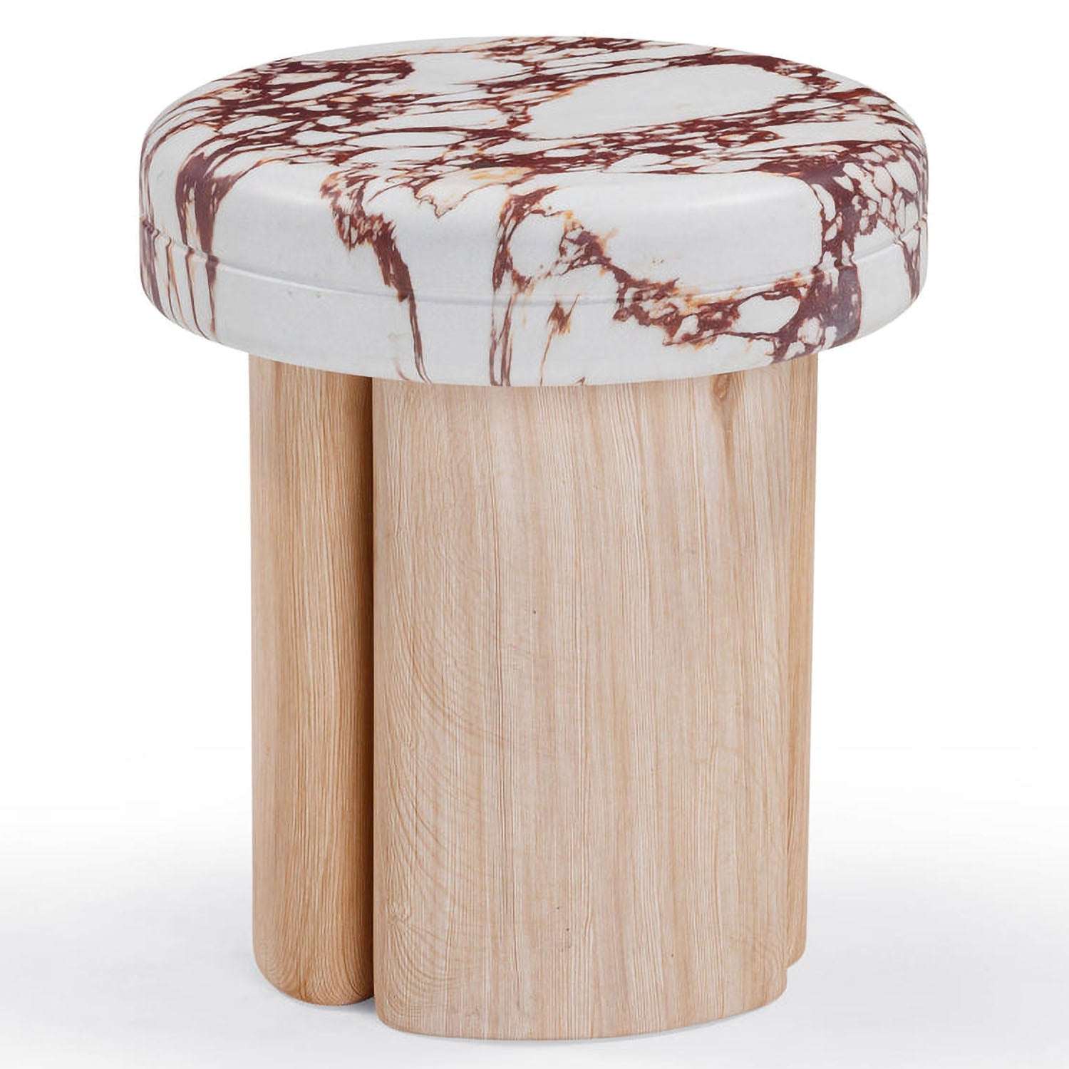 TOV Furniture Sheila Textured Concrete Side Table