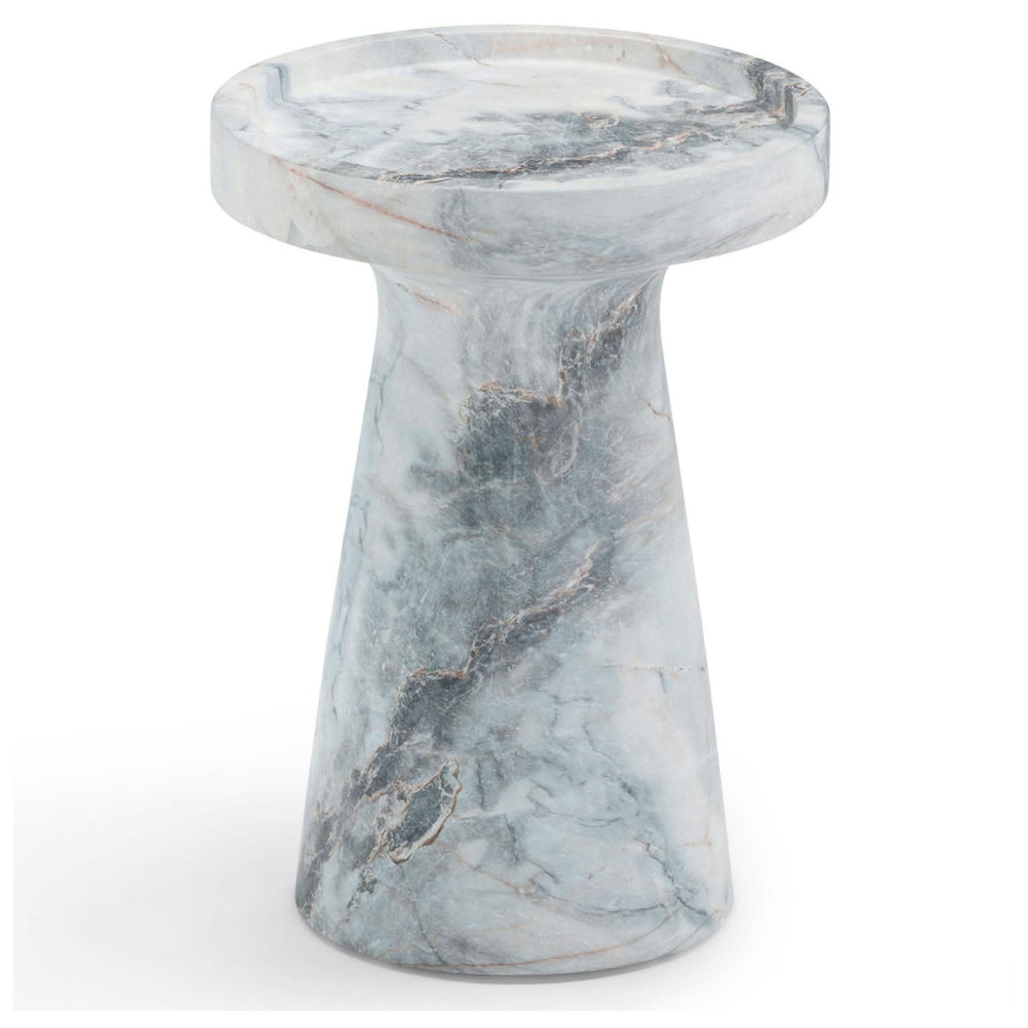 TOV Furniture Zara Aegean Marble Indoor/Outdoor Side Table