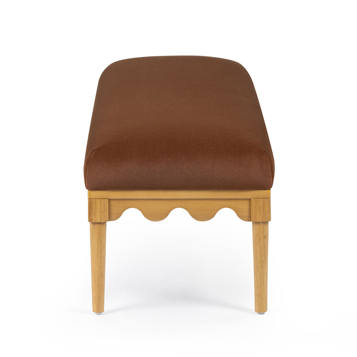 TOV Furniture Oodle Bronze Performance Vegan Mohair Bench