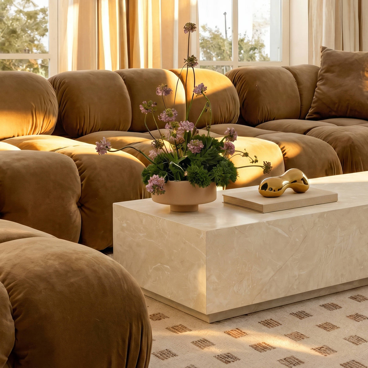 TOV Furniture Romy Rectangular Coffee Table