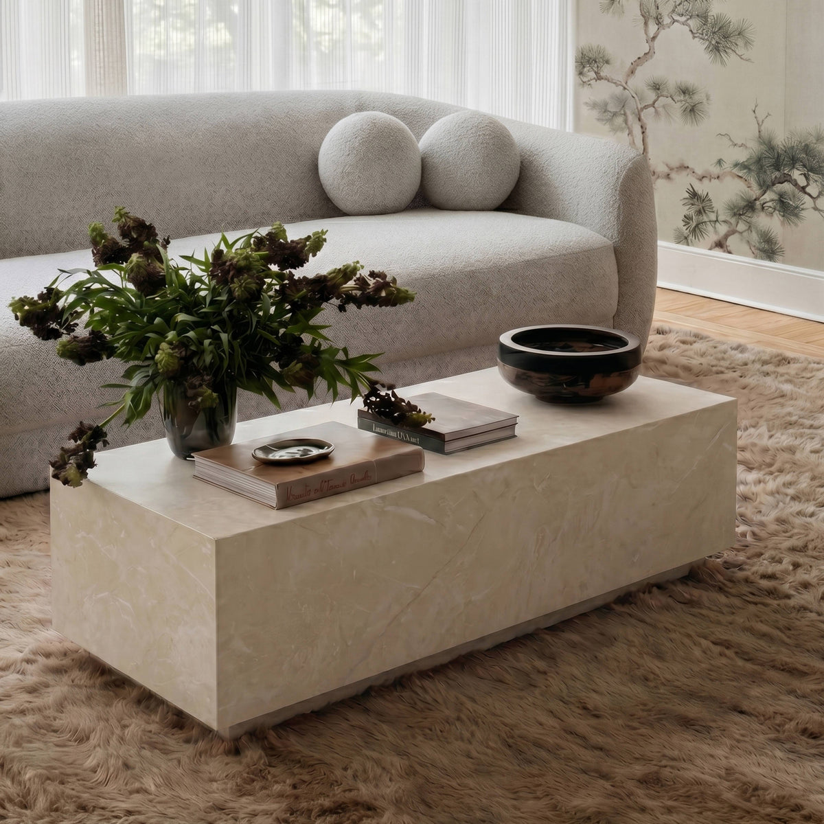 TOV Furniture Romy Rectangular Coffee Table