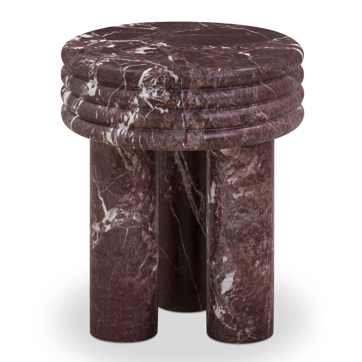 TOV Furniture Delta Concrete Round Indoor/Outdoor Side Table