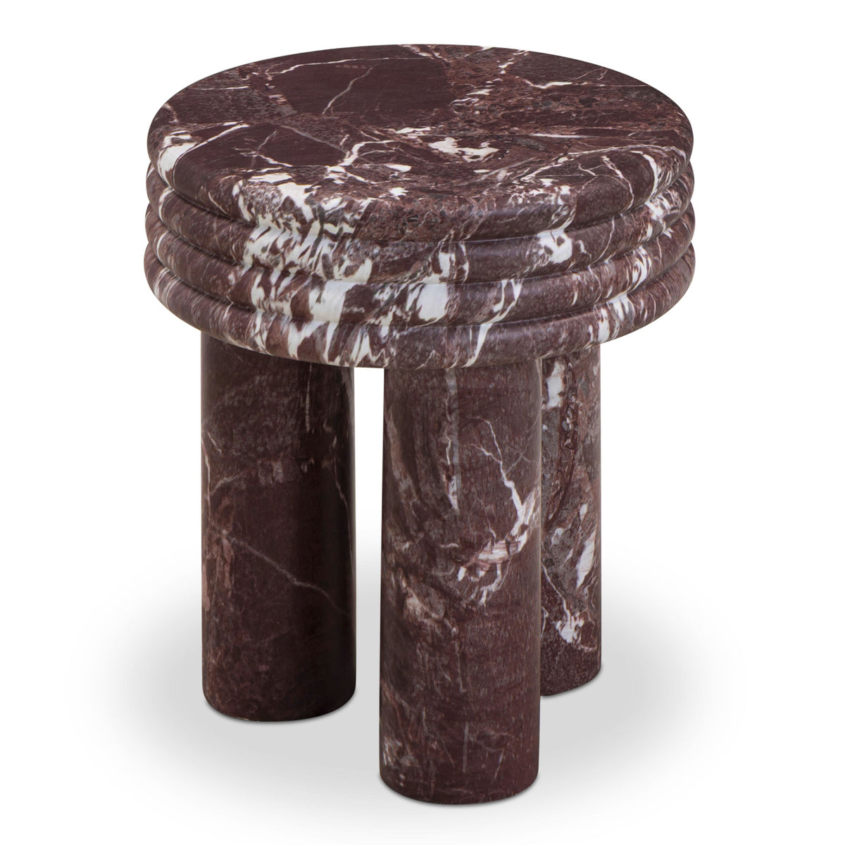 TOV Furniture Delta Concrete Round Indoor/Outdoor Side Table