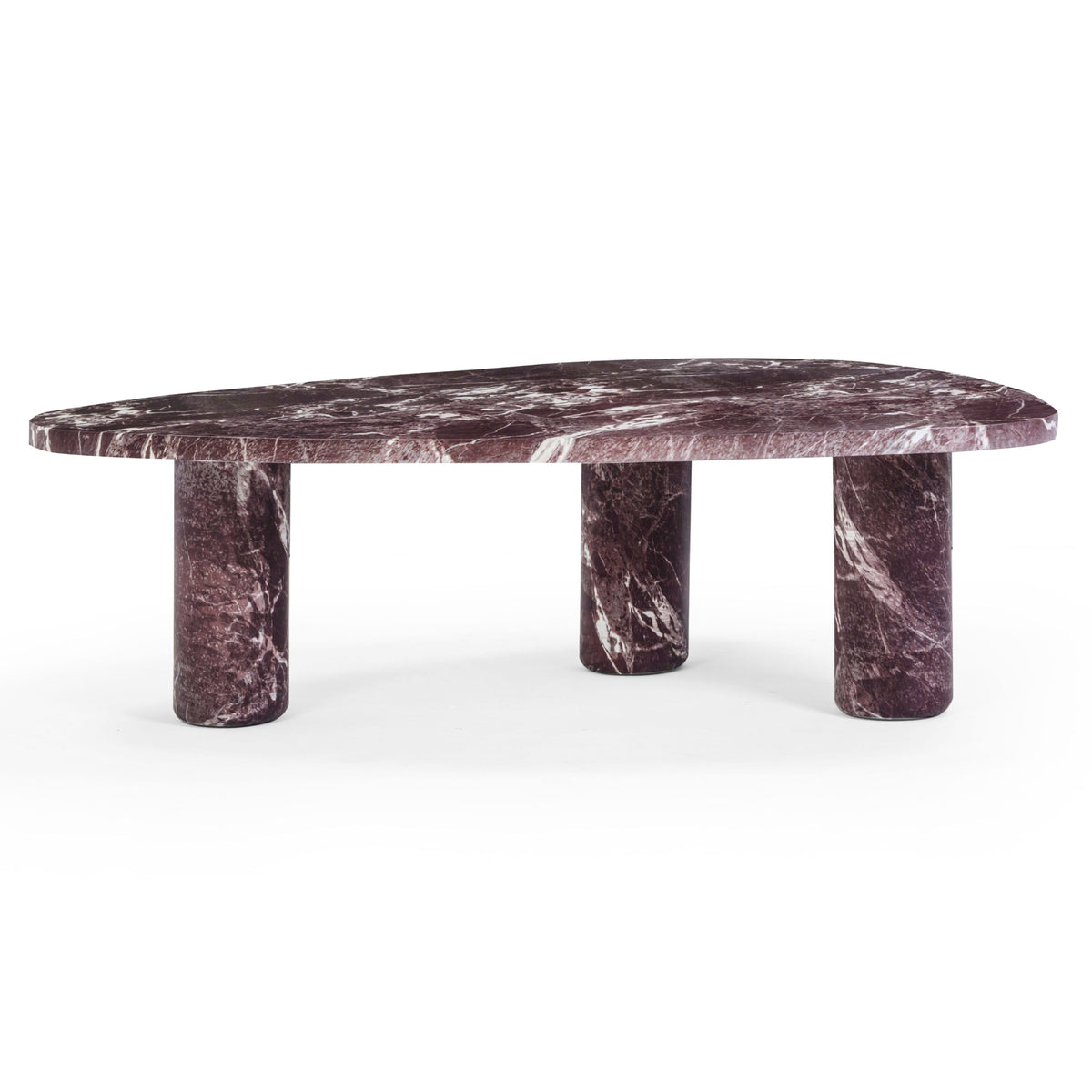 TOV Furniture Libby Faux Red Levanto Marble Indoor/Outdoor Coffee Table