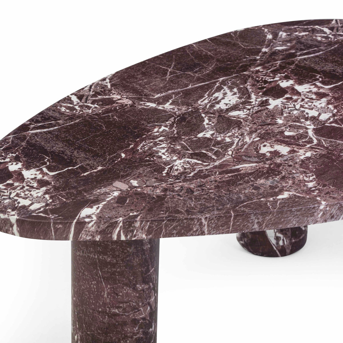 TOV Furniture Libby Faux Red Levanto Marble Indoor/Outdoor Coffee Table