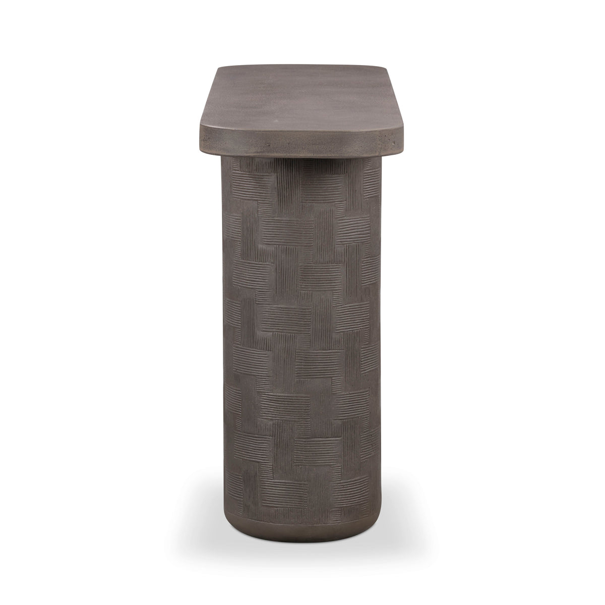 TOV Furniture Suraya Dark Umber Concrete Indoor/Outdoor Console Table