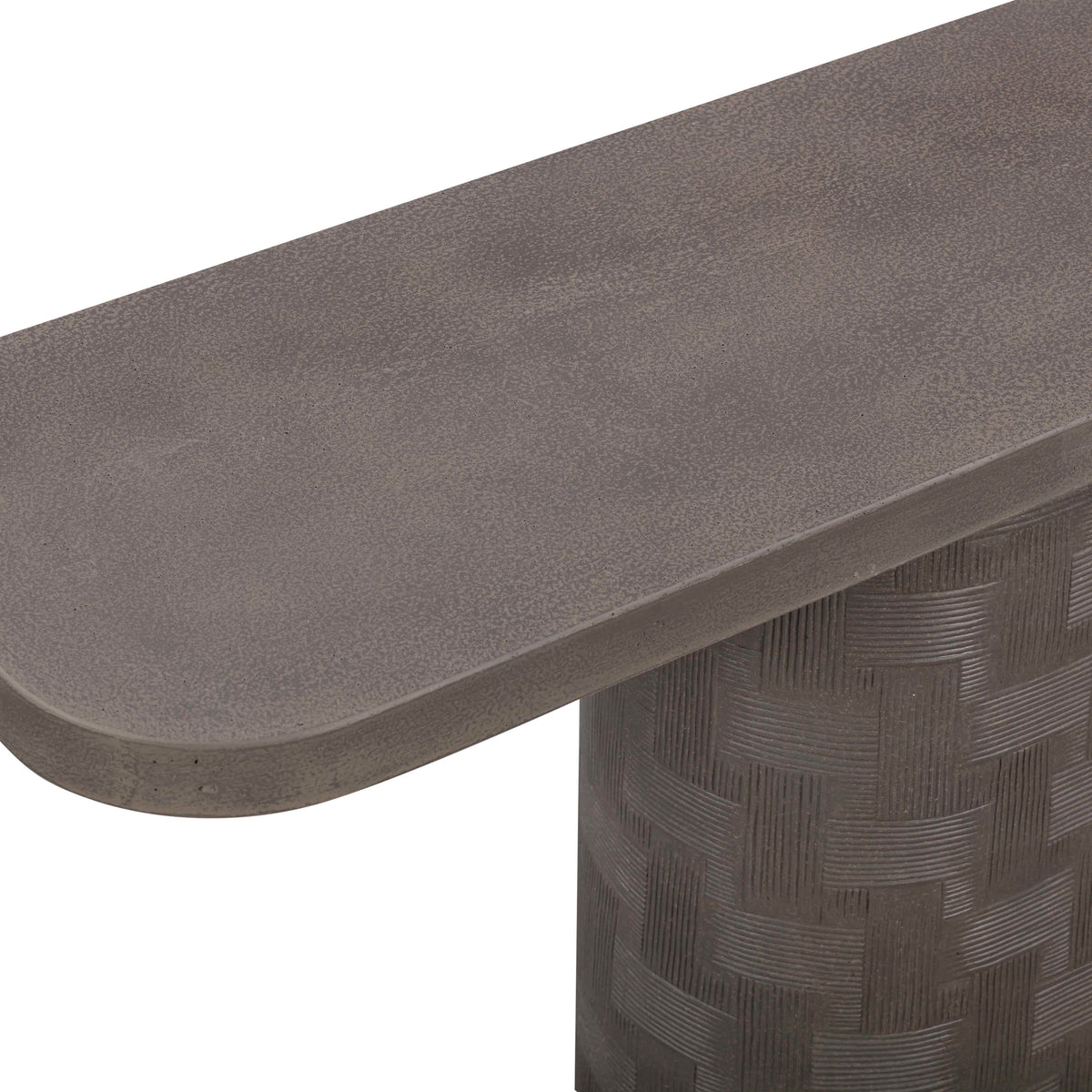 TOV Furniture Suraya Dark Umber Concrete Indoor/Outdoor Console Table