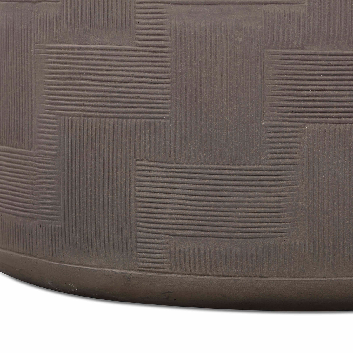 TOV Furniture Suraya Dark Umber Concrete Rounded Indoor/Outdoor Coffee Table