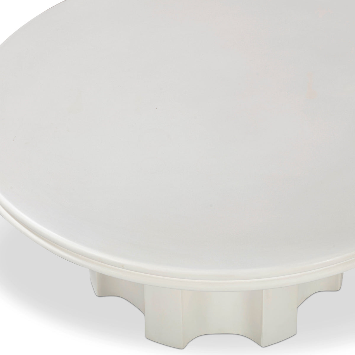TOV Furniture Cassandra 38in Ivory Concrete Round Indoor/Outdoor Coffee Table