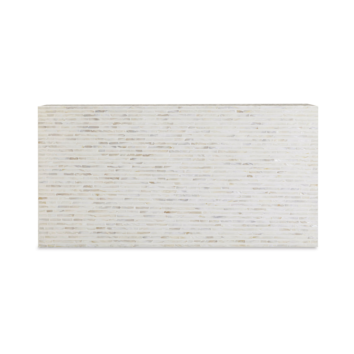 TOV Furniture Earl Cream Shell Rectangular Coffee Table