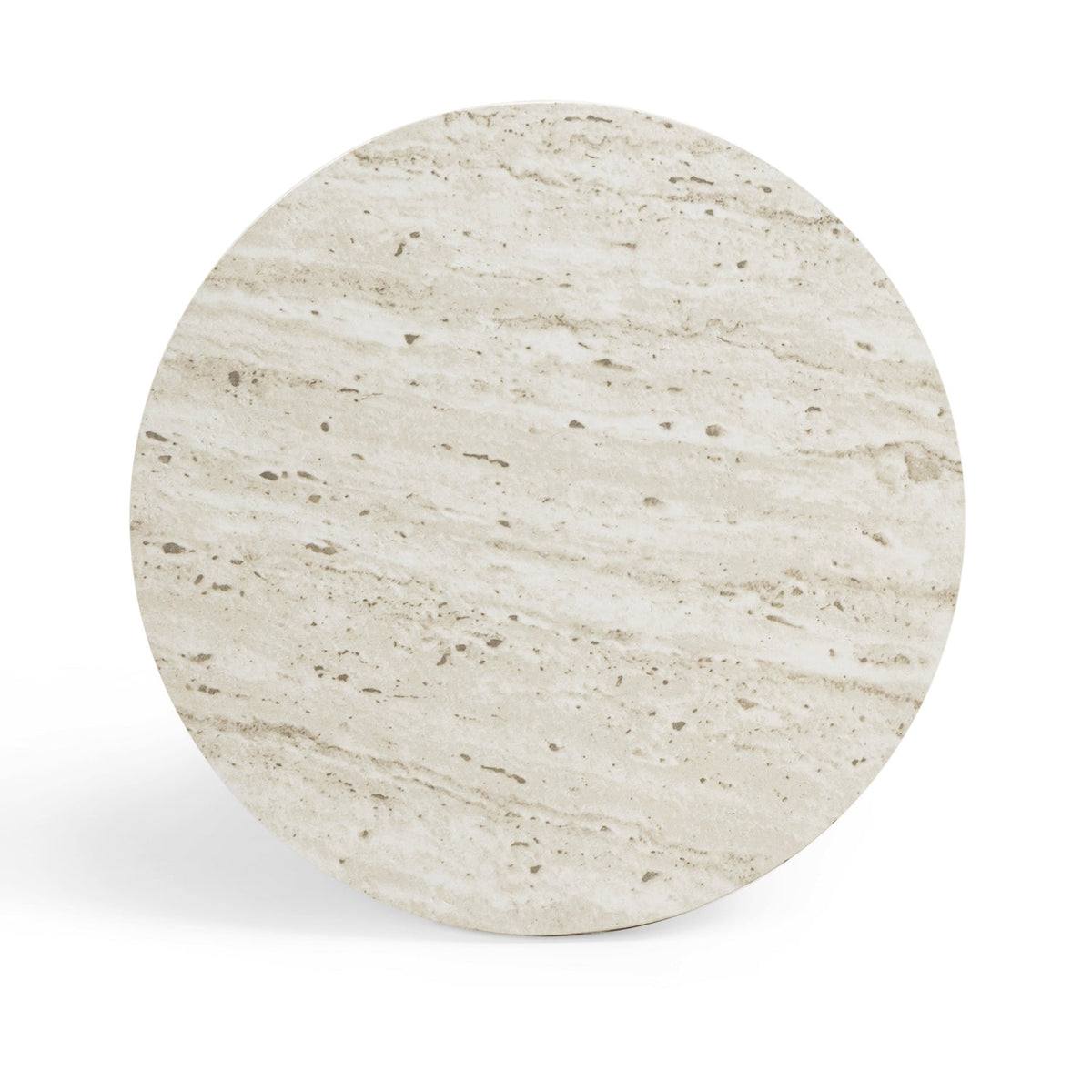 TOV Furniture Asta Faux Travertine Concrete Indoor/Outdoor Side Table