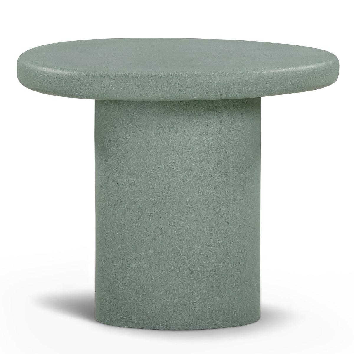 TOV Furniture Jade Green Concrete Indoor/Outdoor Side Table in green concrete, primary product view