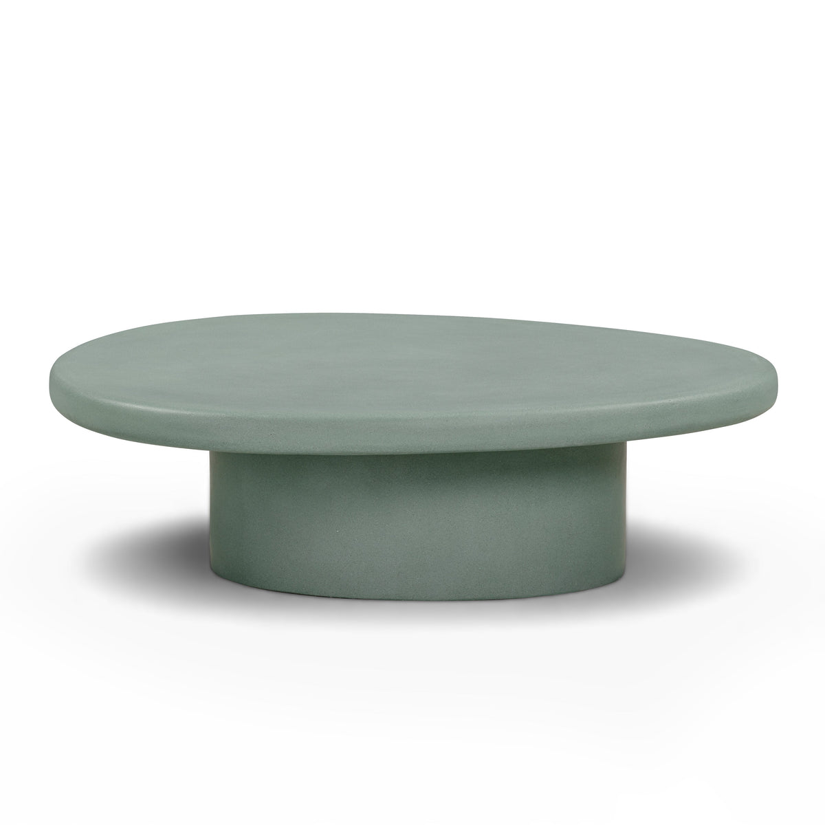 TOV Furniture Jade Green Concrete Indoor/Outdoor Coffee Table