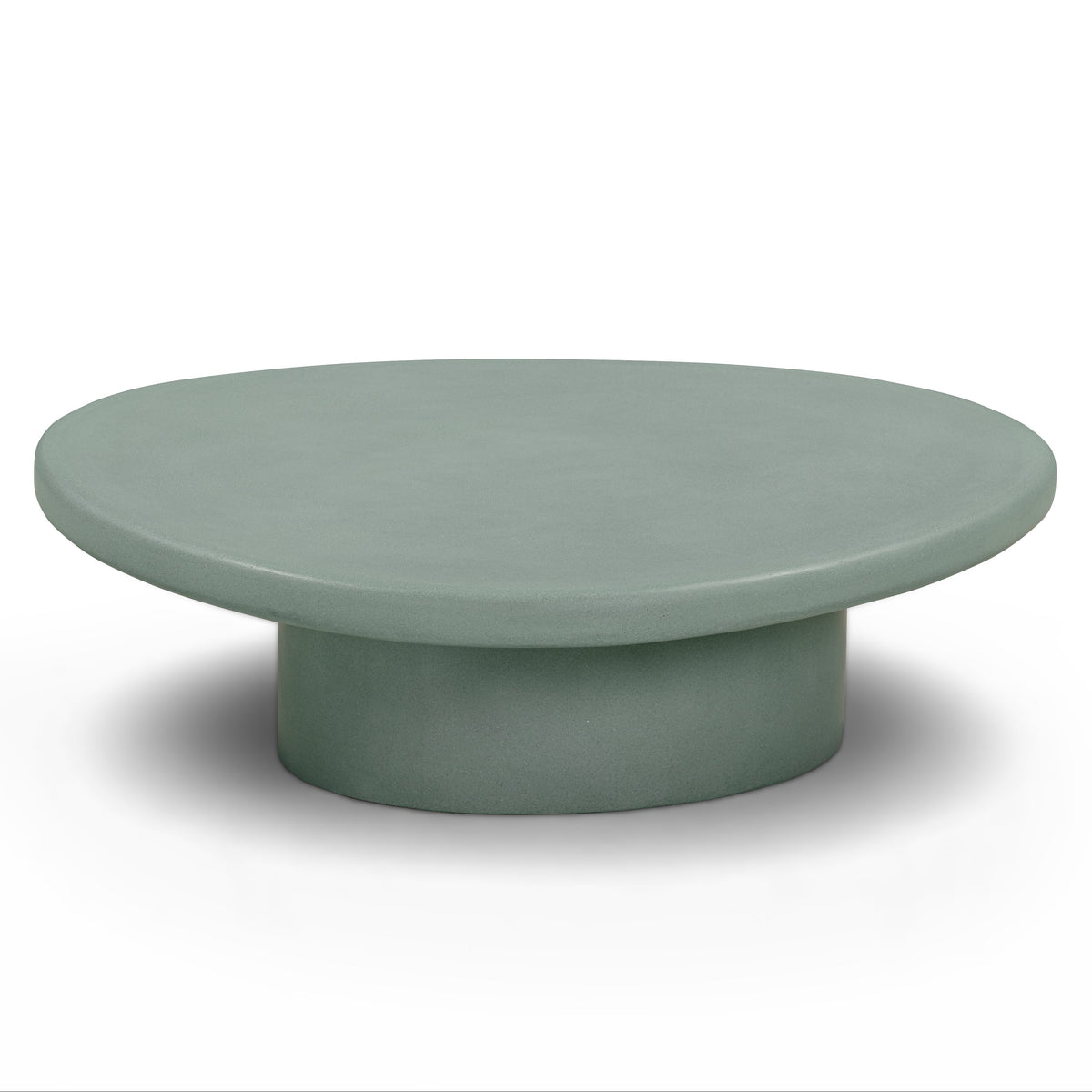 TOV Furniture Jade Green Concrete Indoor/Outdoor Coffee Table in green concrete, primary product view