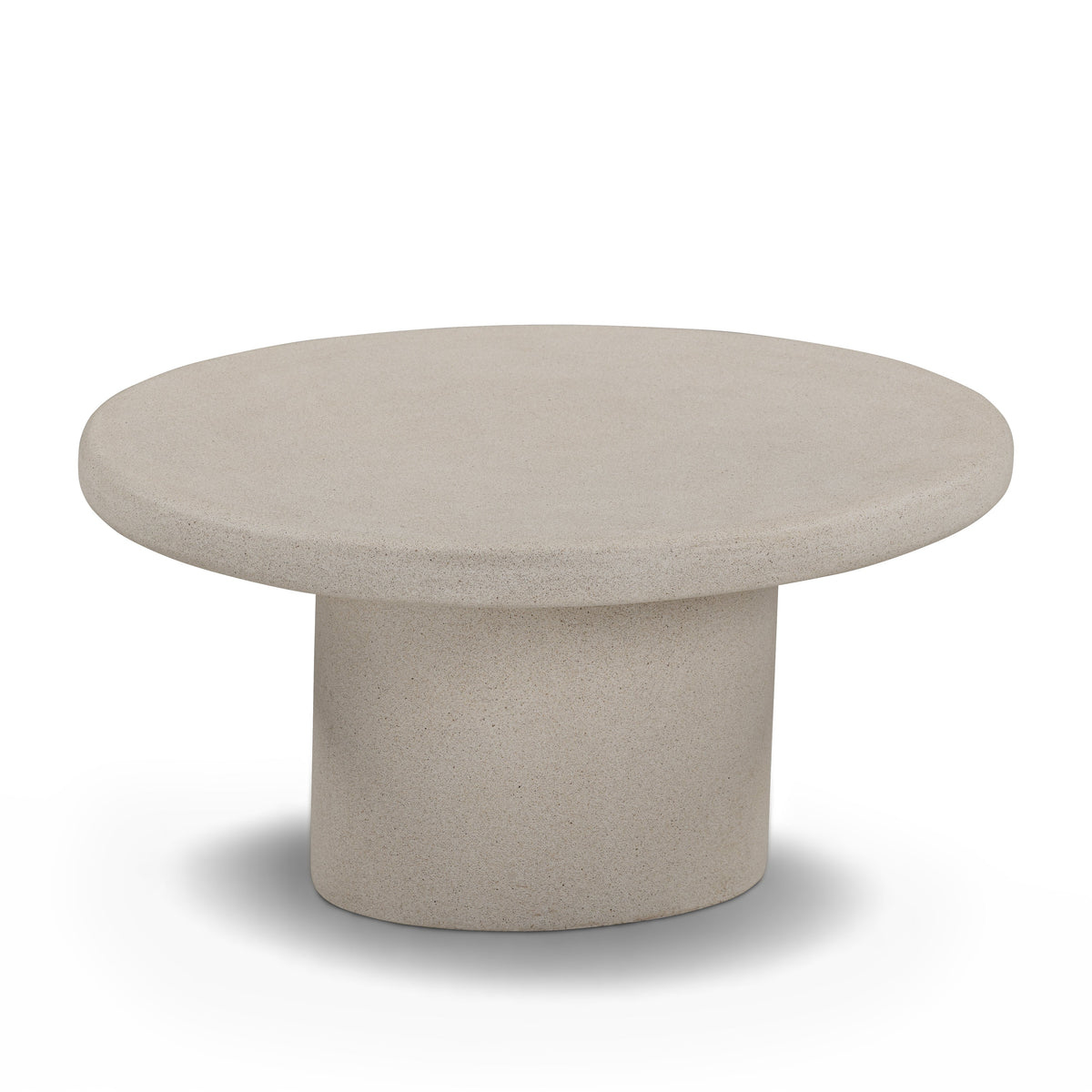 TOV Furniture Jade Cream Concrete Indoor/Outdoor Coffee Table