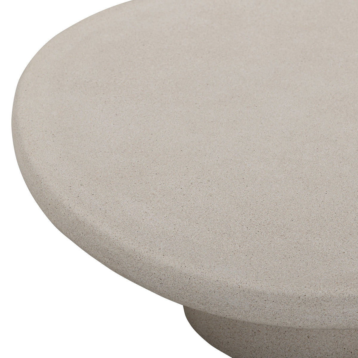 TOV Furniture Jade Cream Concrete Indoor/Outdoor Coffee Table