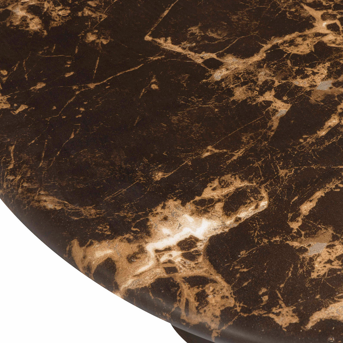 TOV Furniture Byron Dark Brown Faux Marble Indoor/Outdoor Coffee Table