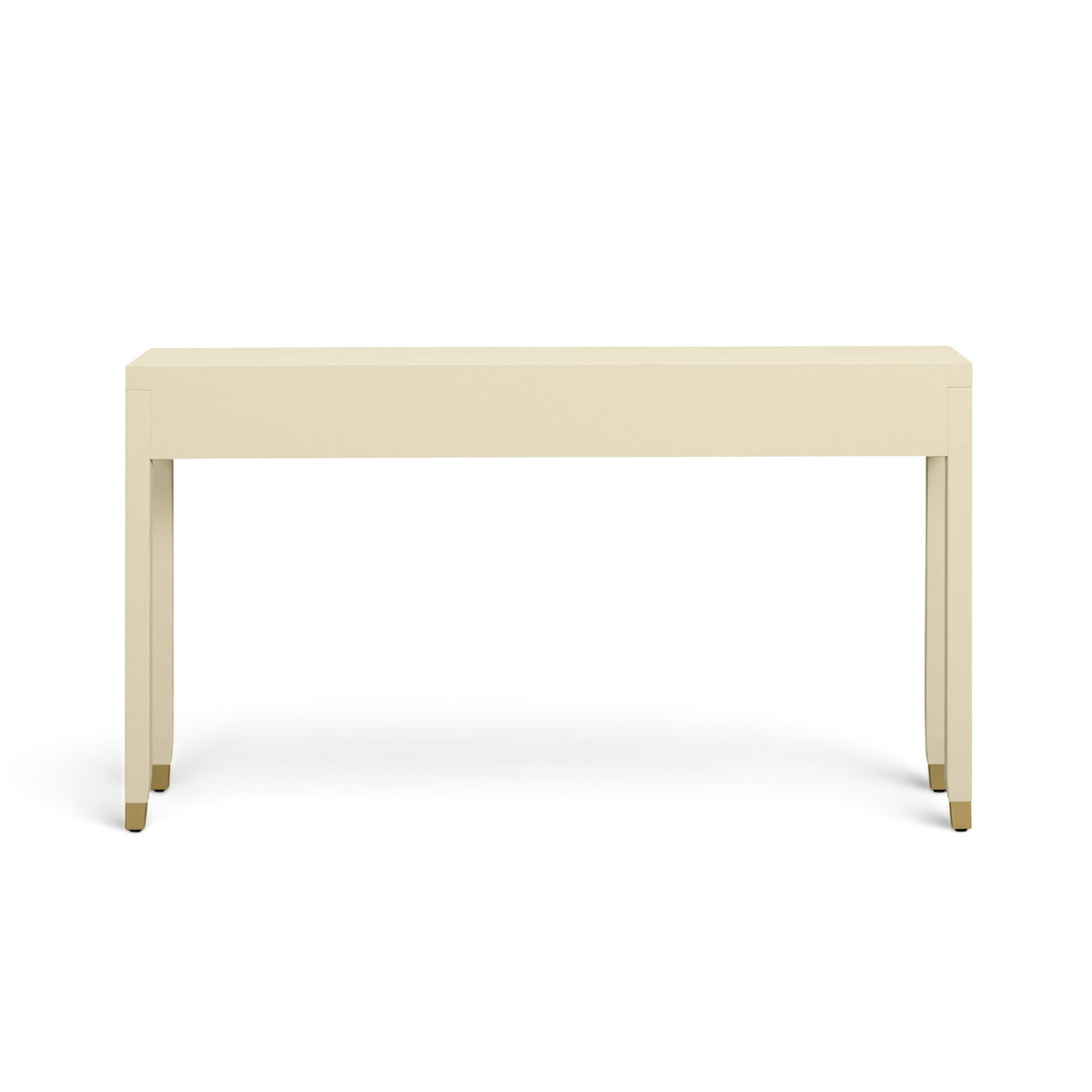 TOV Furniture Dani Cream Faux Shagreen 2-Drawer Console Table