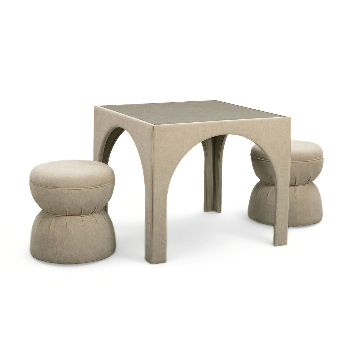 TOV Furniture Tomlin Tan Square Mahjong Table