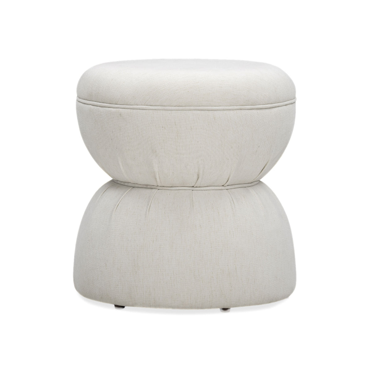TOV Furniture Tomlin Cream Performance Chenille Game Table and Two Ottomans Set