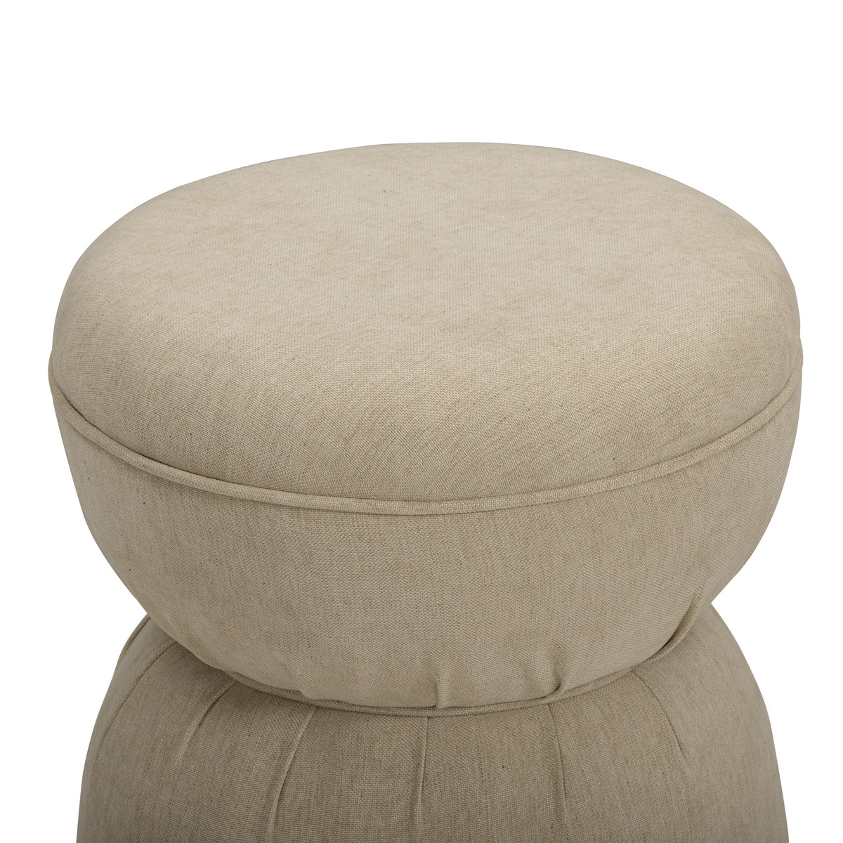 TOV Furniture Tomlin Tan Performance Chenille Game Table and Two Ottomans Set