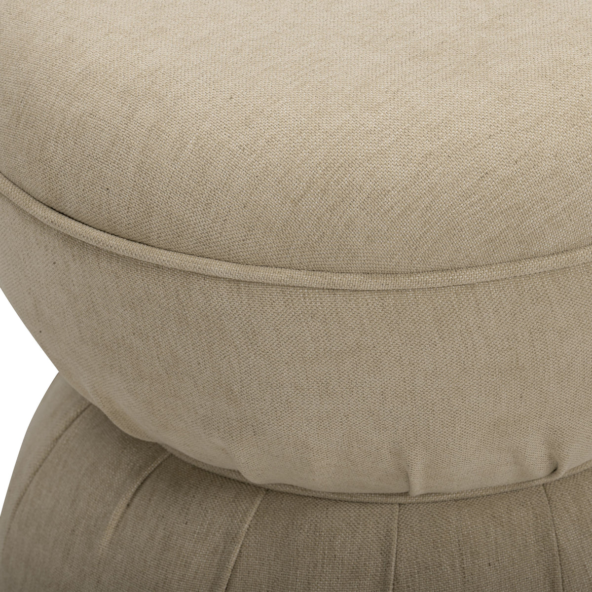 TOV Furniture Tomlin Tan Performance Chenille Game Table and Two Ottomans Set