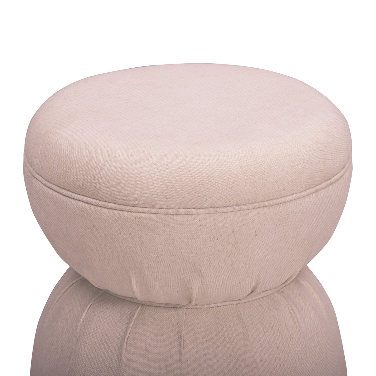 TOV Furniture Tomlin Light Pink Performance Chenille Game Table and Two Ottomans Set