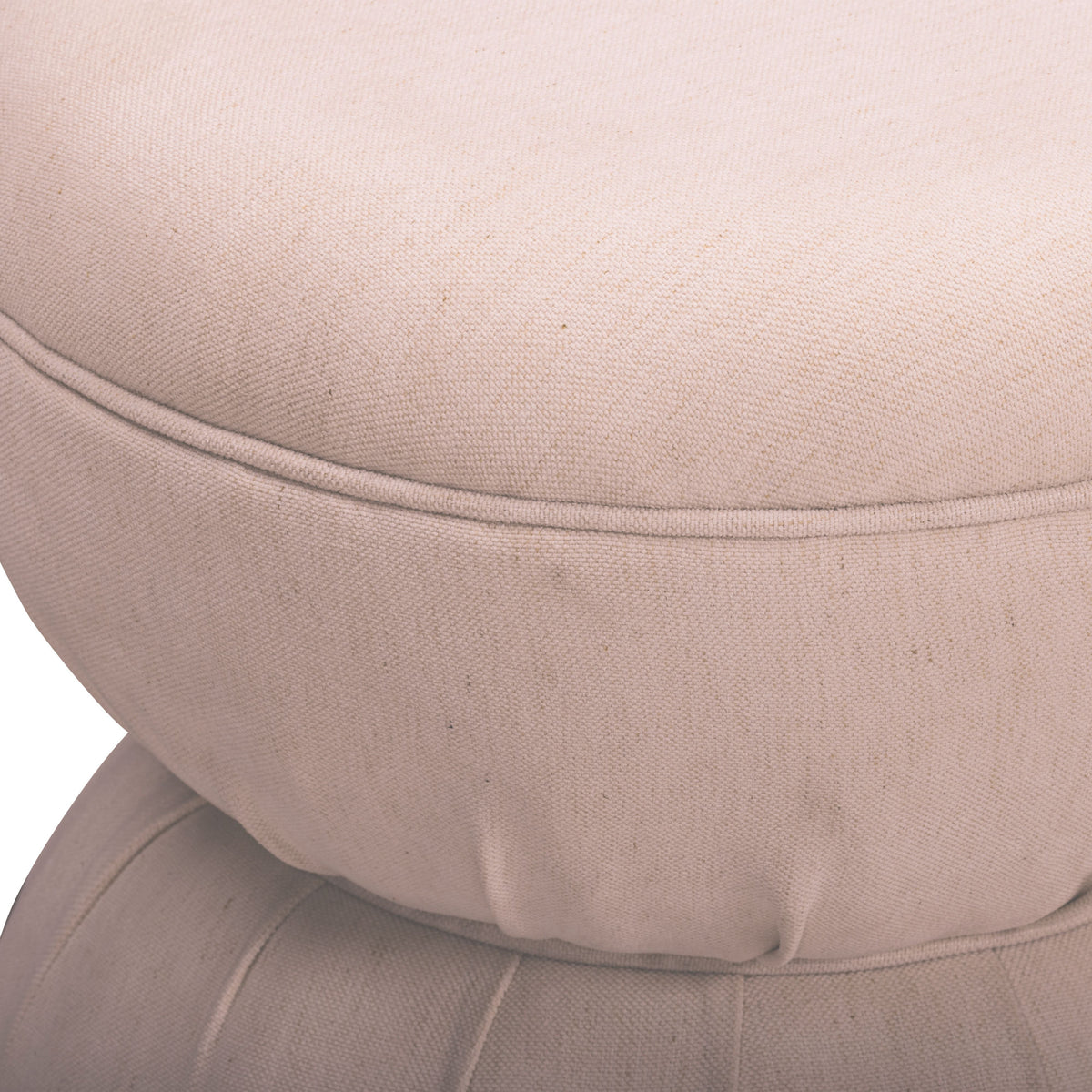 TOV Furniture Tomlin Light Pink Performance Chenille Game Table and Two Ottomans Set