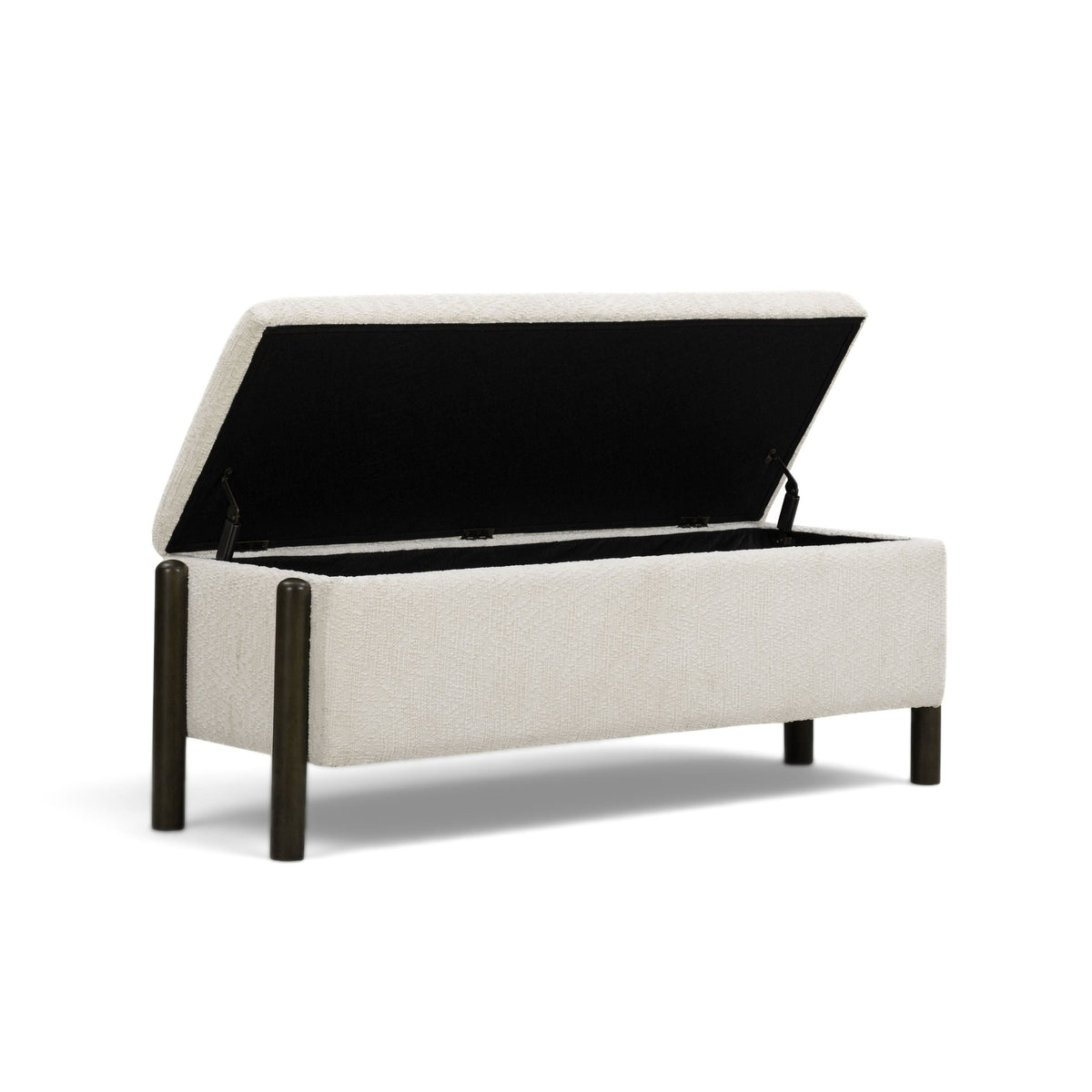 TOV Furniture Abby Nubby Cream Storage Bench