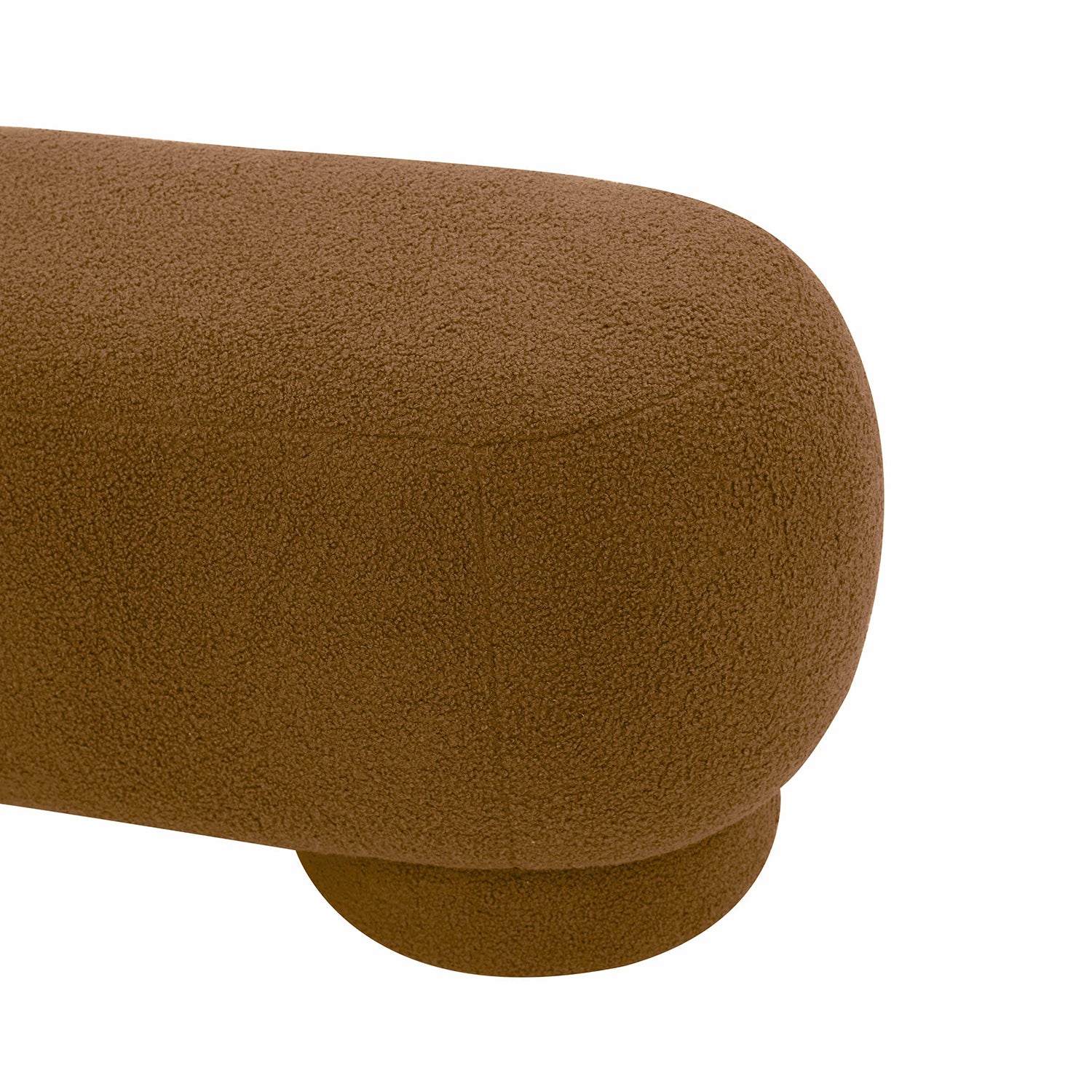 TOV Furniture Mara Vegan Shearling Ottoman