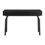 TOV Furniture Santana Black Glass Desk Console Table