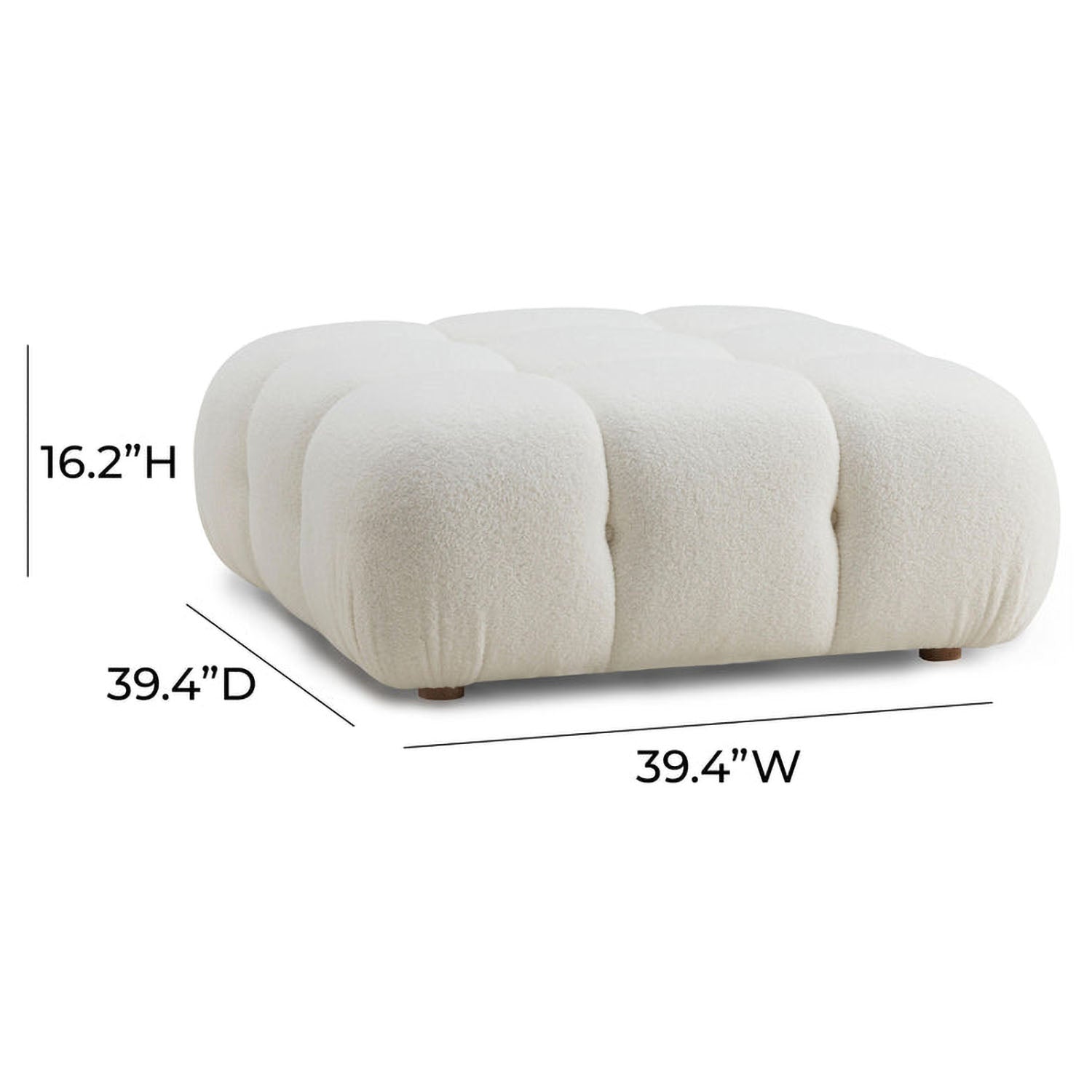 TOV Furniture Calliope Modular Ottoman