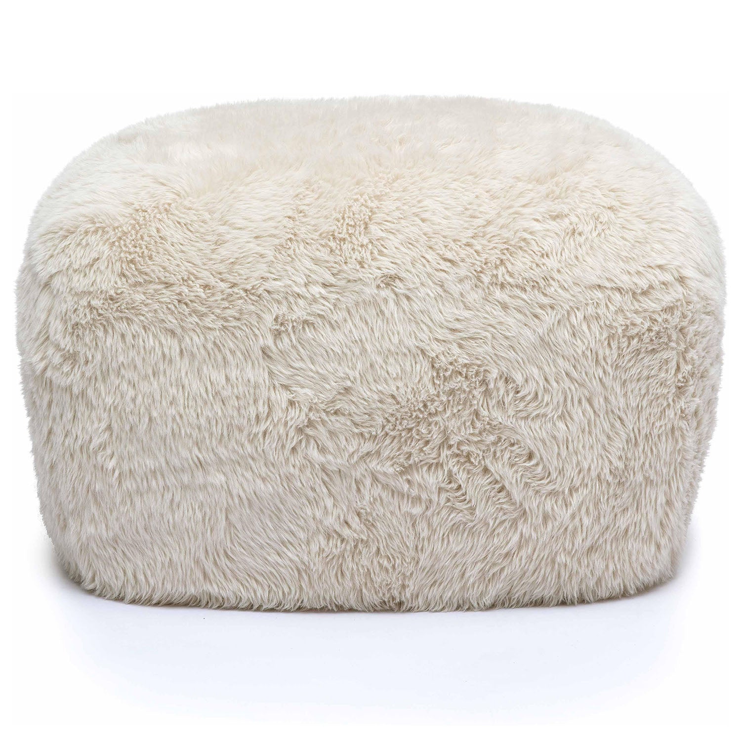 TOV Furniture Britt Vegan Shearling Ottoman