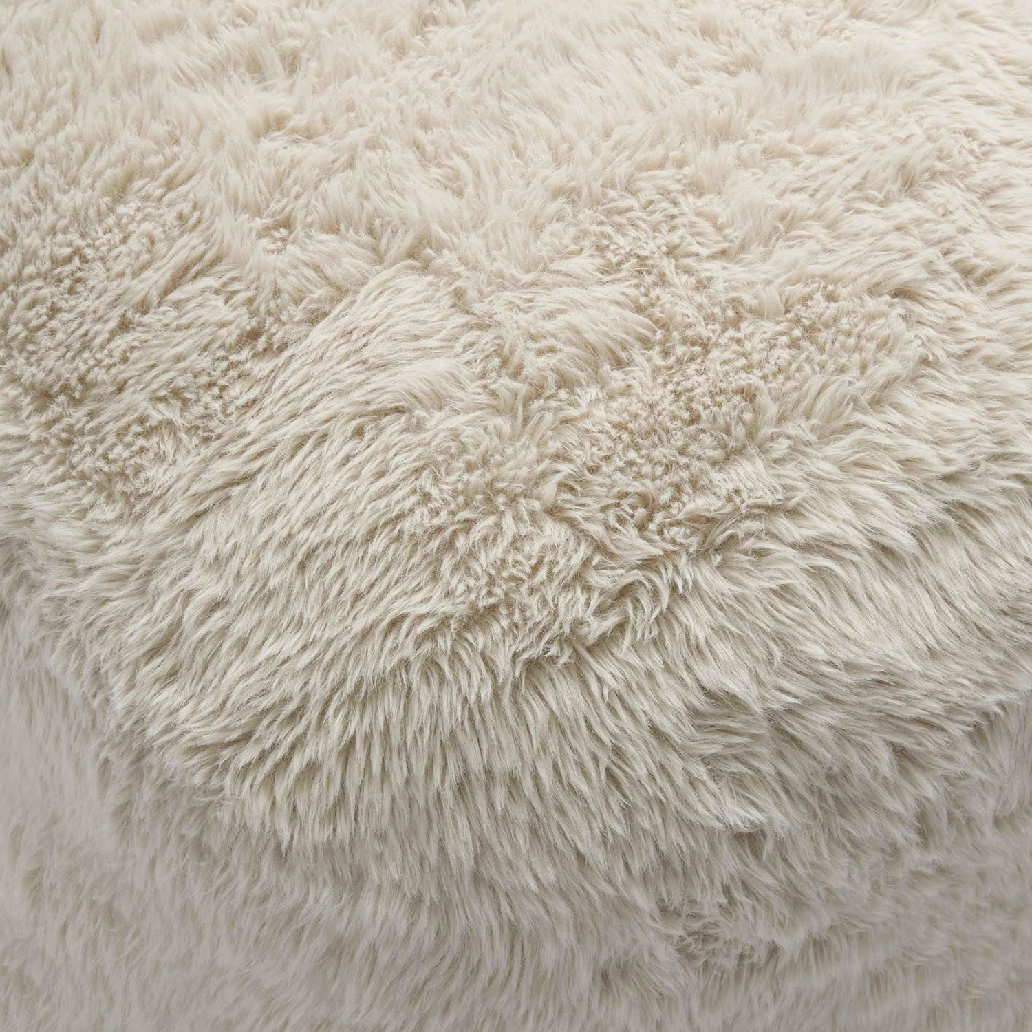 TOV Furniture Britt Vegan Shearling Ottoman