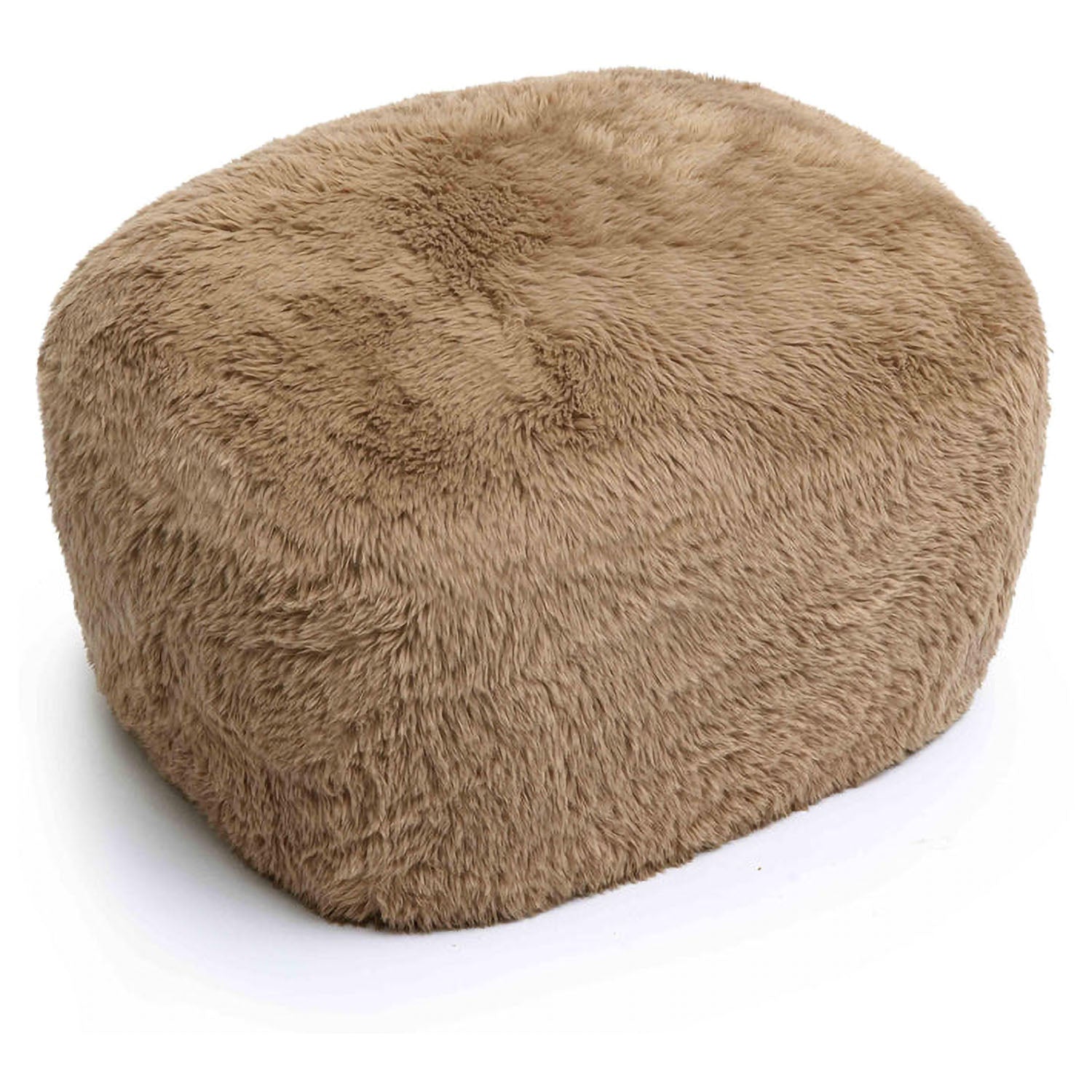 TOV Furniture Britt Vegan Shearling Ottoman
