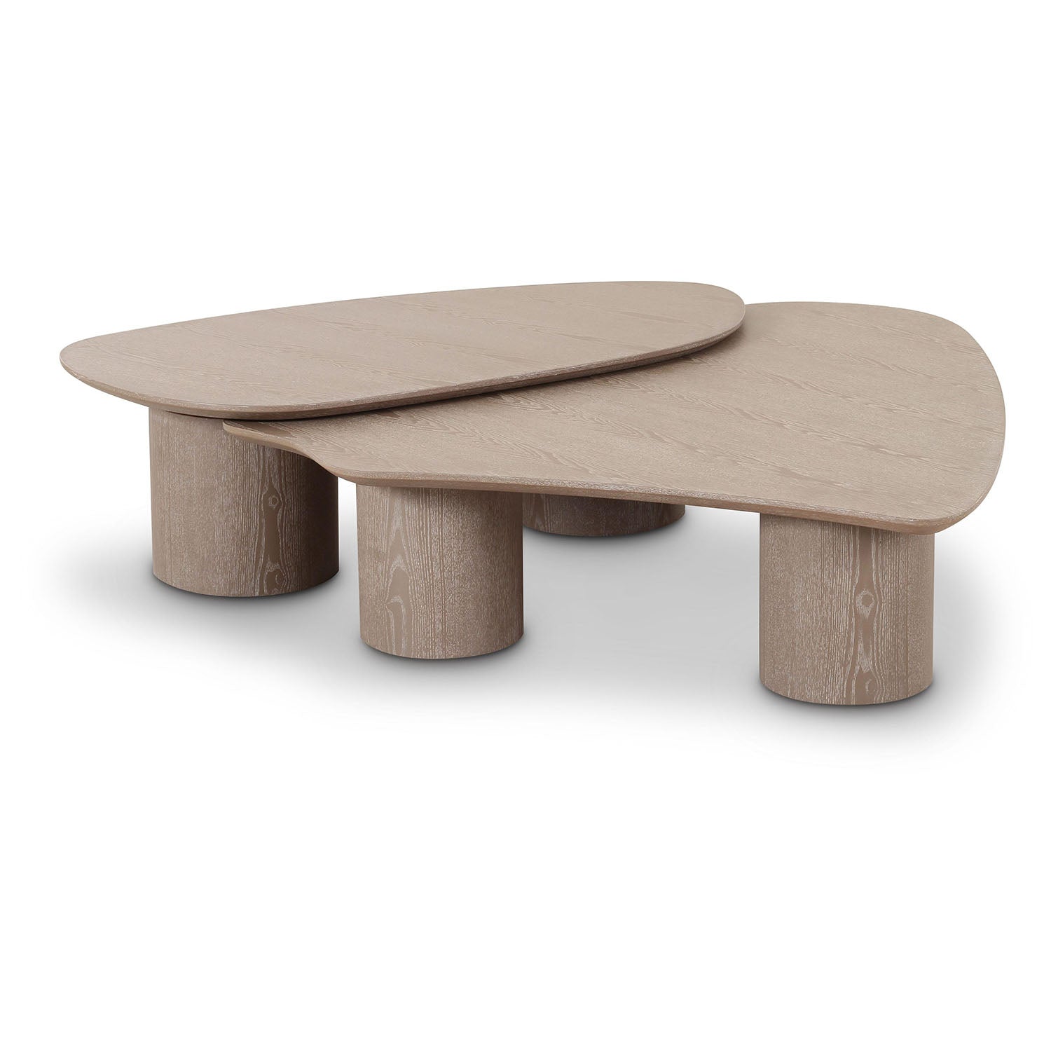 TOV Furniture Rhema 2-Piece Washed Ash Nesting Coffee Table Set