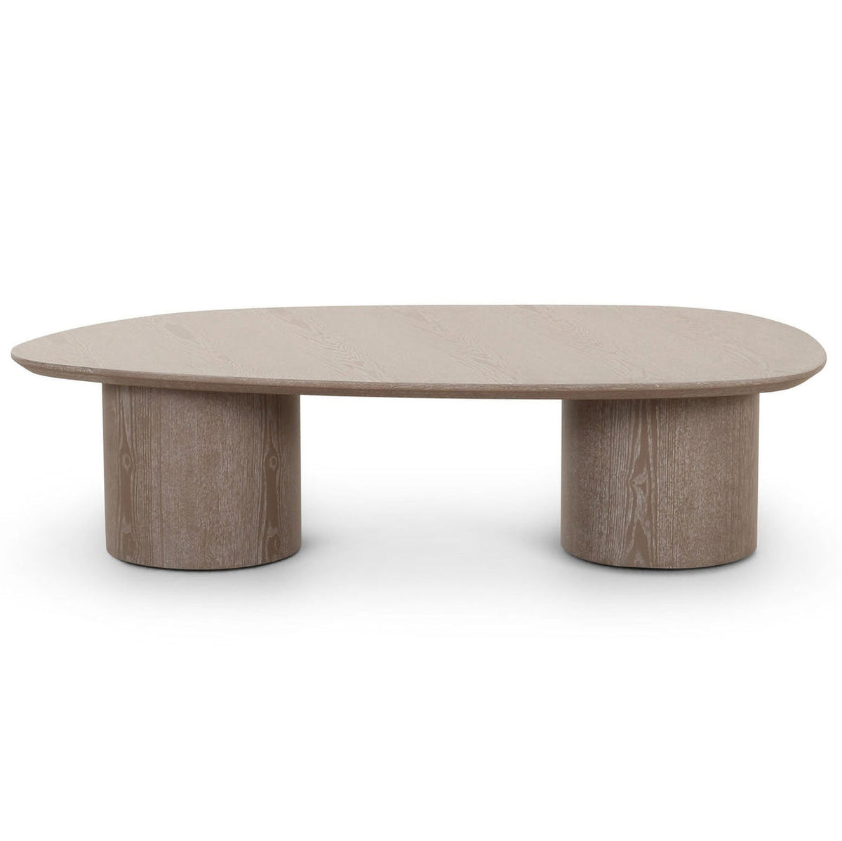 TOV Furniture Rhema Washed Ash Oblong Coffee Table styled in a room setting