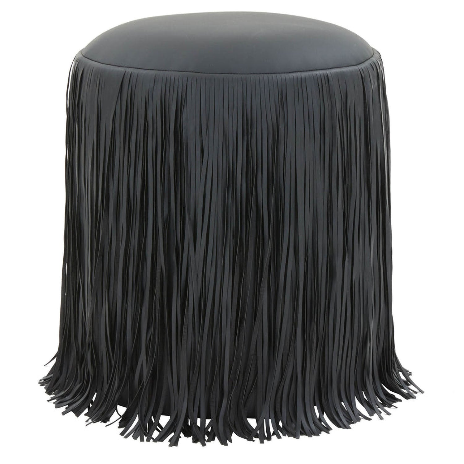 TOV Furniture Shag Me Performance Vegan Leather Ottoman