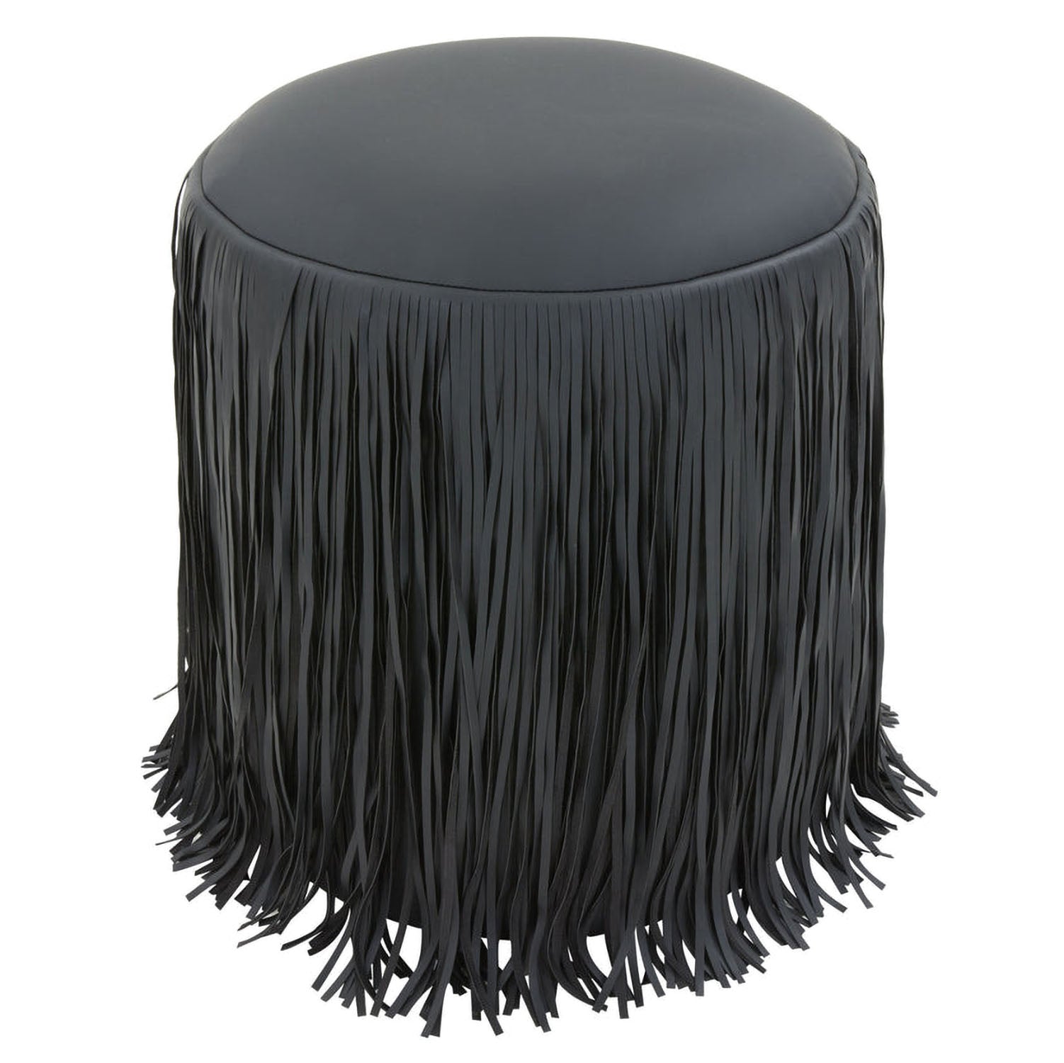 TOV Furniture Shag Me Performance Vegan Leather Ottoman