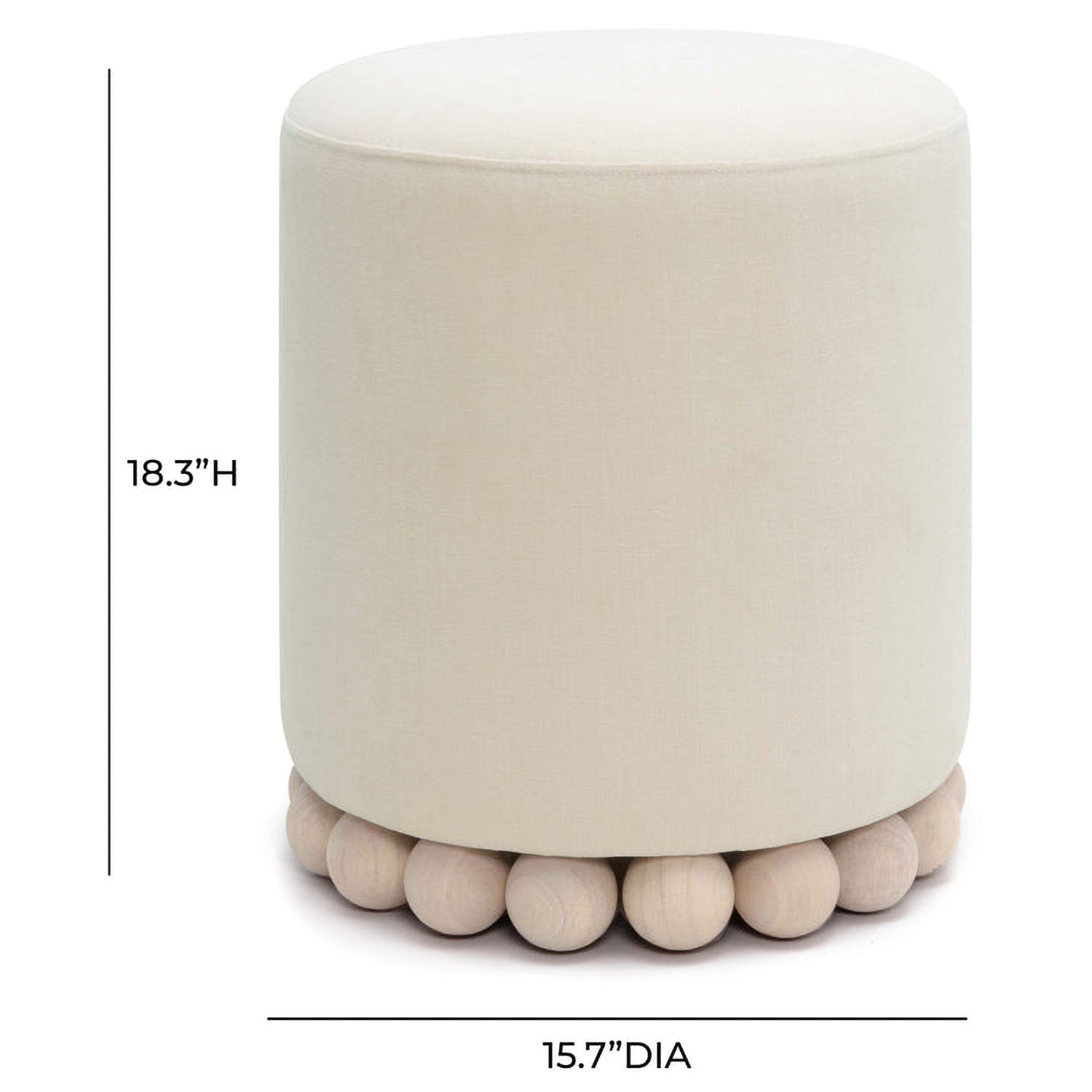 TOV Furniture Dex Ottoman