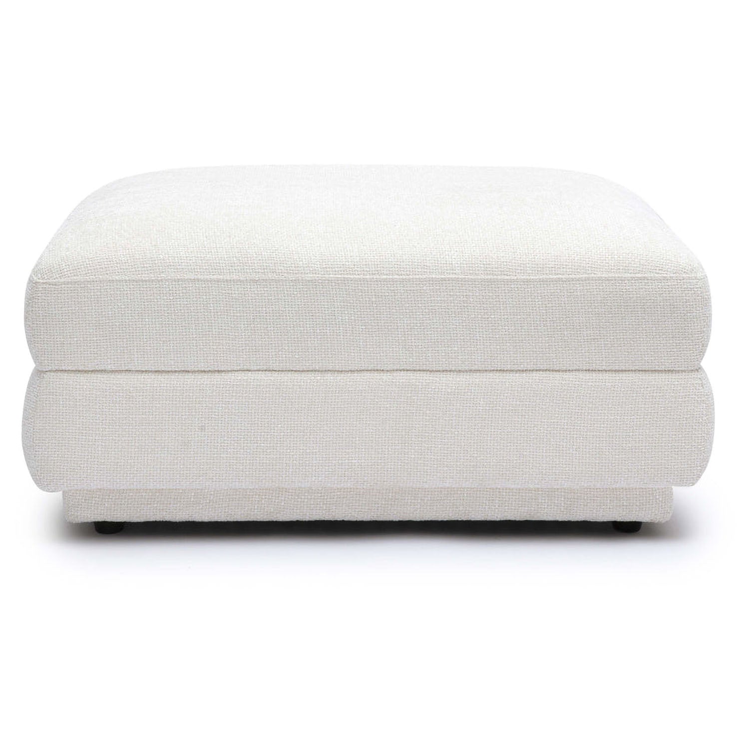TOV Furniture Perry Cream Chenille Modular Ottoman