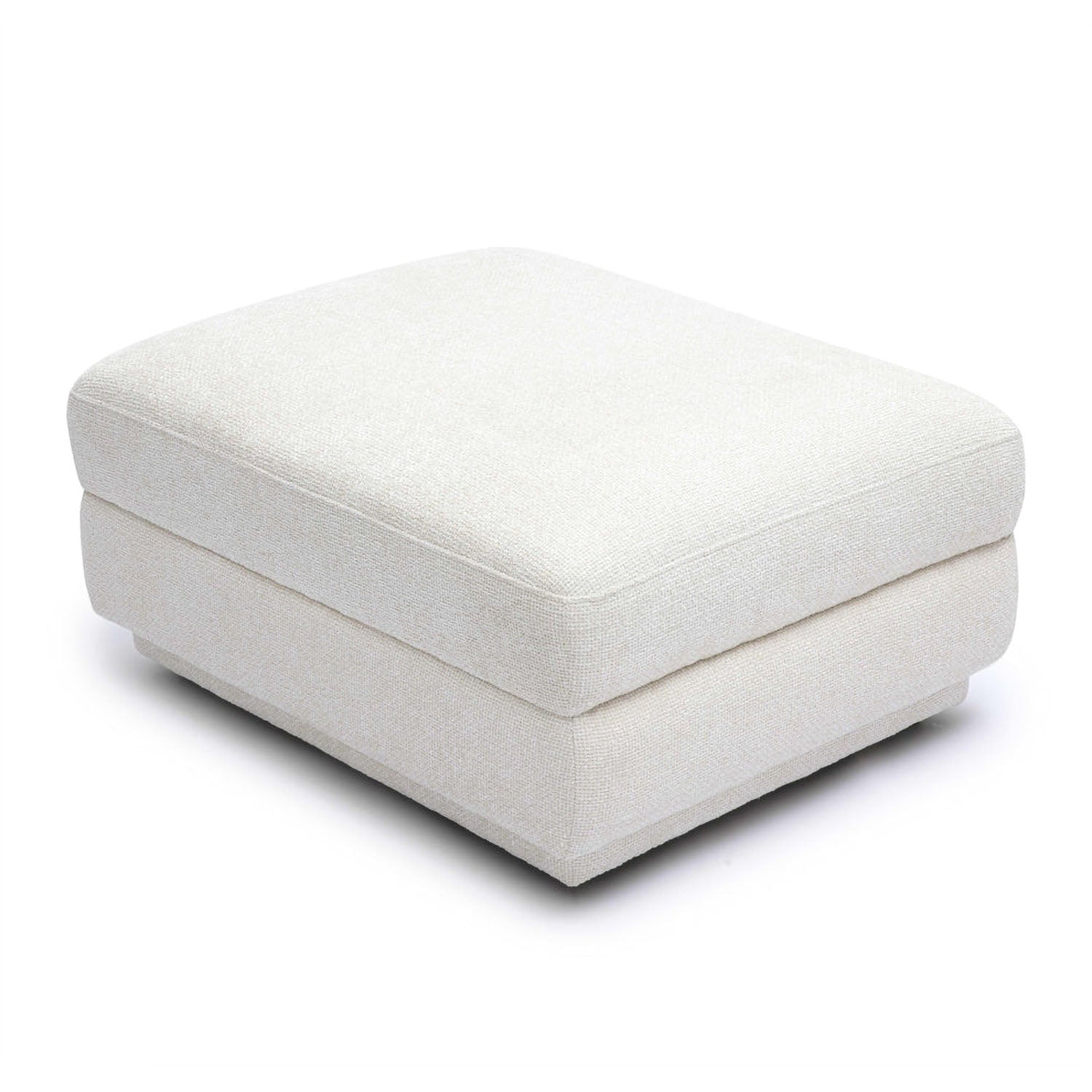 TOV Furniture Perry Cream Chenille Modular Ottoman