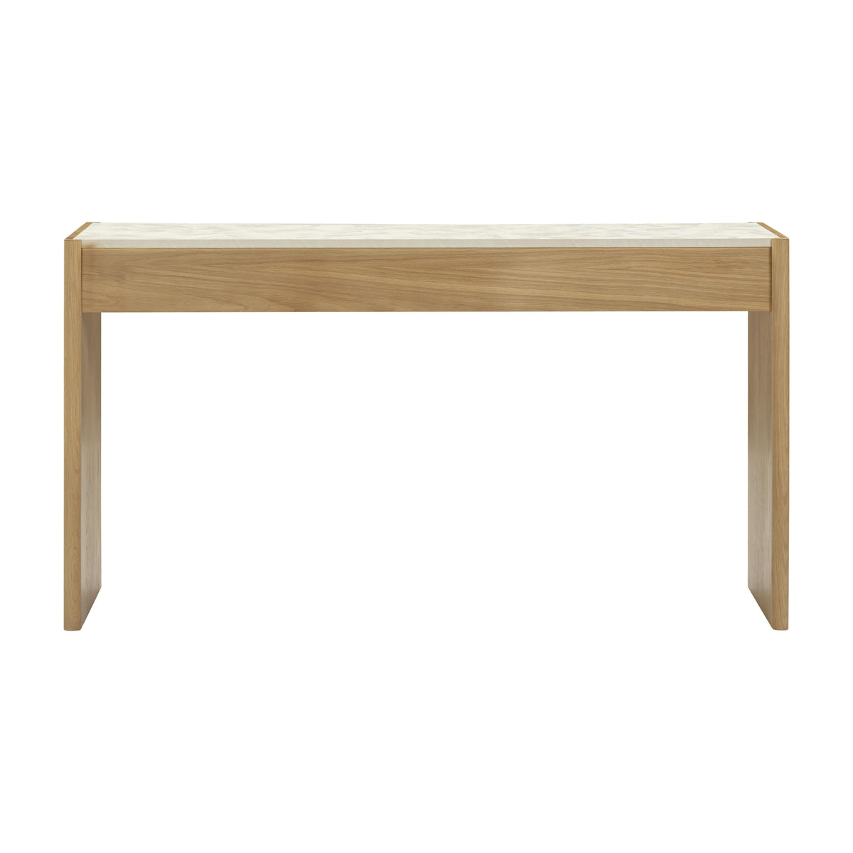 TOV Furniture Paige Natural Oak 2-Drawer Console Desk