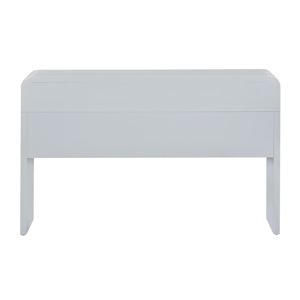 TOV Furniture Patty Blue Rattan 2-Drawer Console Desk