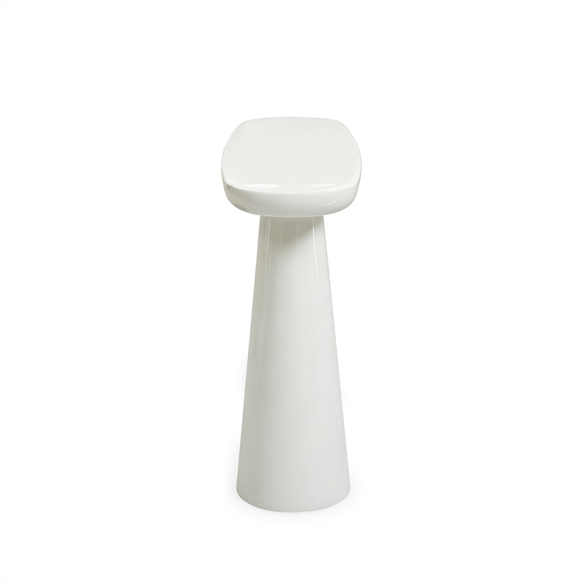 TOV Furniture Baila Cream Glossy Lacquer Console Table