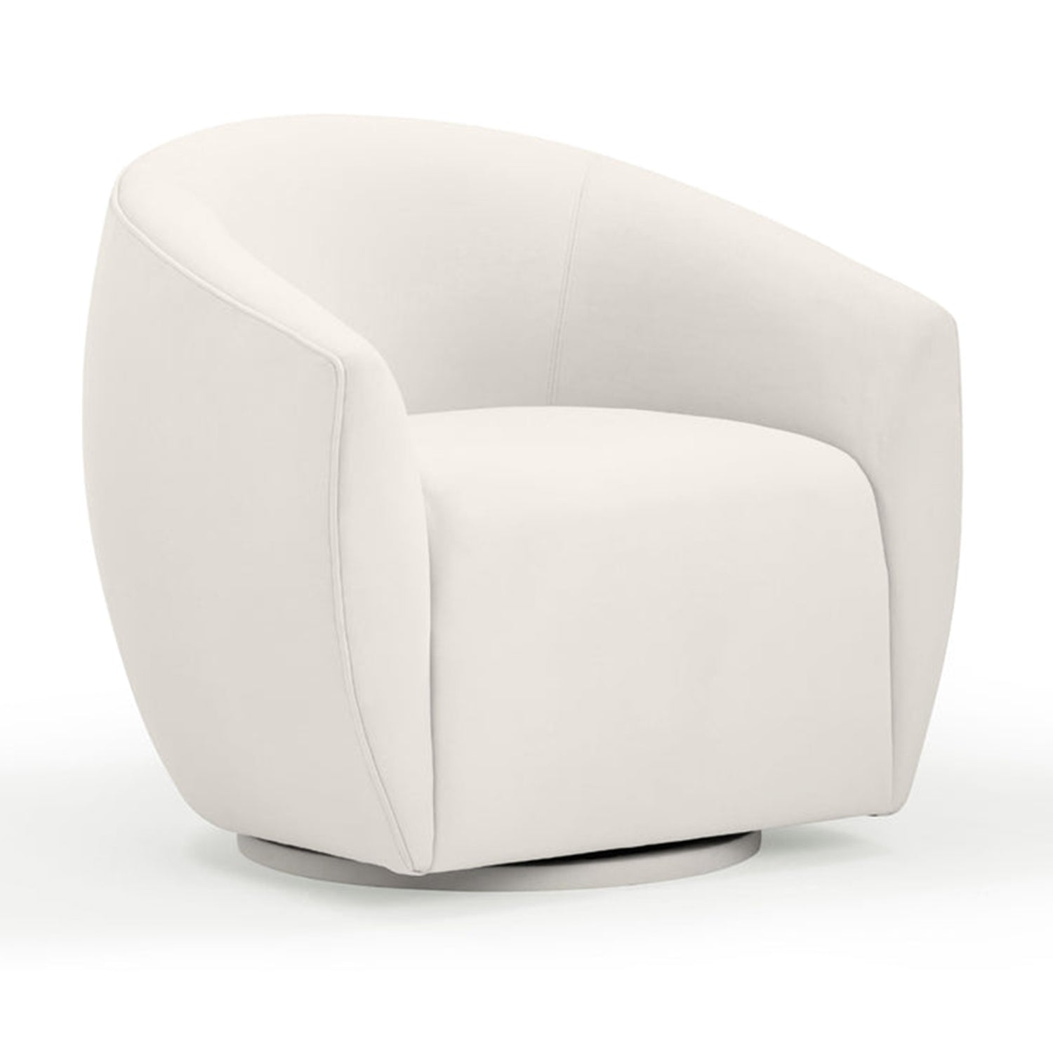 TOV Furniture Jordan Velvet Swivel Chair side profile